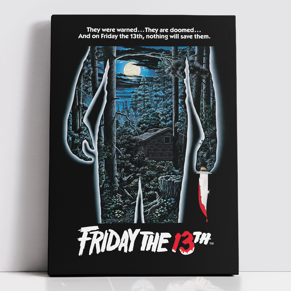 Decorsome x Friday the 13th Classic Poster Rectangular Canvas - 12x18 inch Afbeelding 1