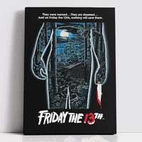 Decorsome x Friday the 13th Classic Poster Rectangular Canvas