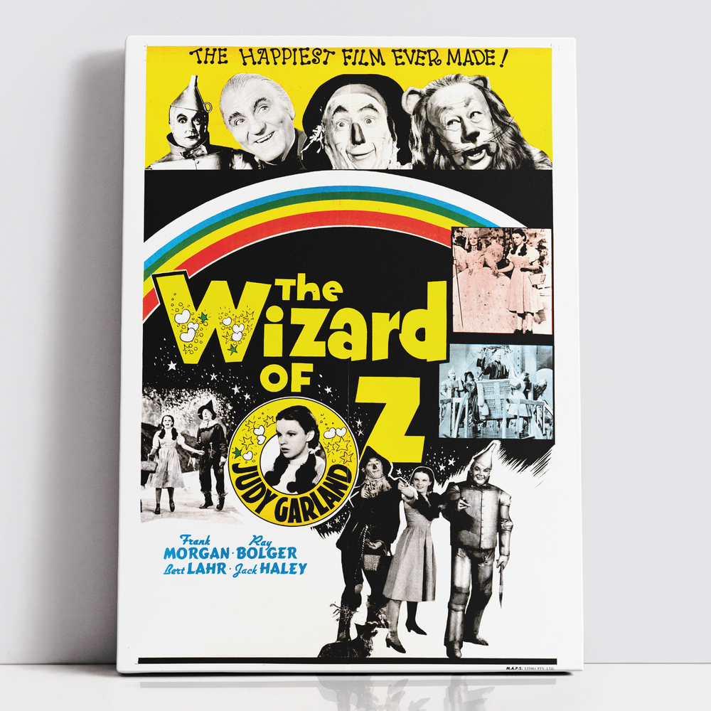 Decorsome x Wizard of Oz Retro Poster Rectangular Canvas - 12x18 inch Afbeelding 1