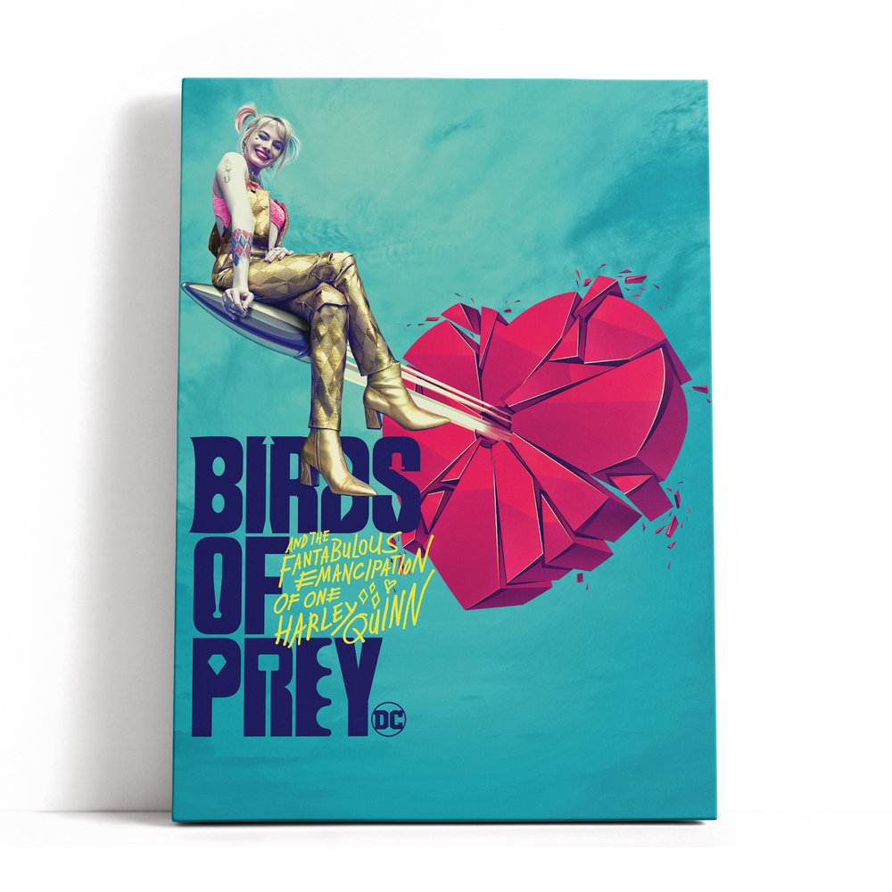 Decorsome x Birds Of Prey Broken Heart Rectangular Canvas - 12x18 inch Afbeelding 1