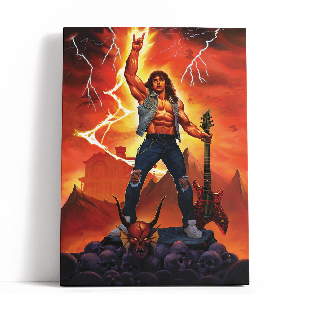 Decorsome x Stranger Things Eddie Munson Rectangular Canvas - 12x18 inch Afbeelding 1