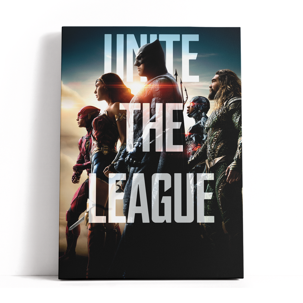 Decorsome x Justice League 2017 Unite The League Rectangular Canvas - 12x18 inch Afbeelding 1