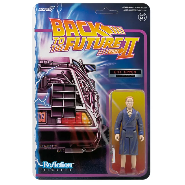 Super7 Back To The Future Part II ReAction Figure - Biff Tannen (Bathrobe)