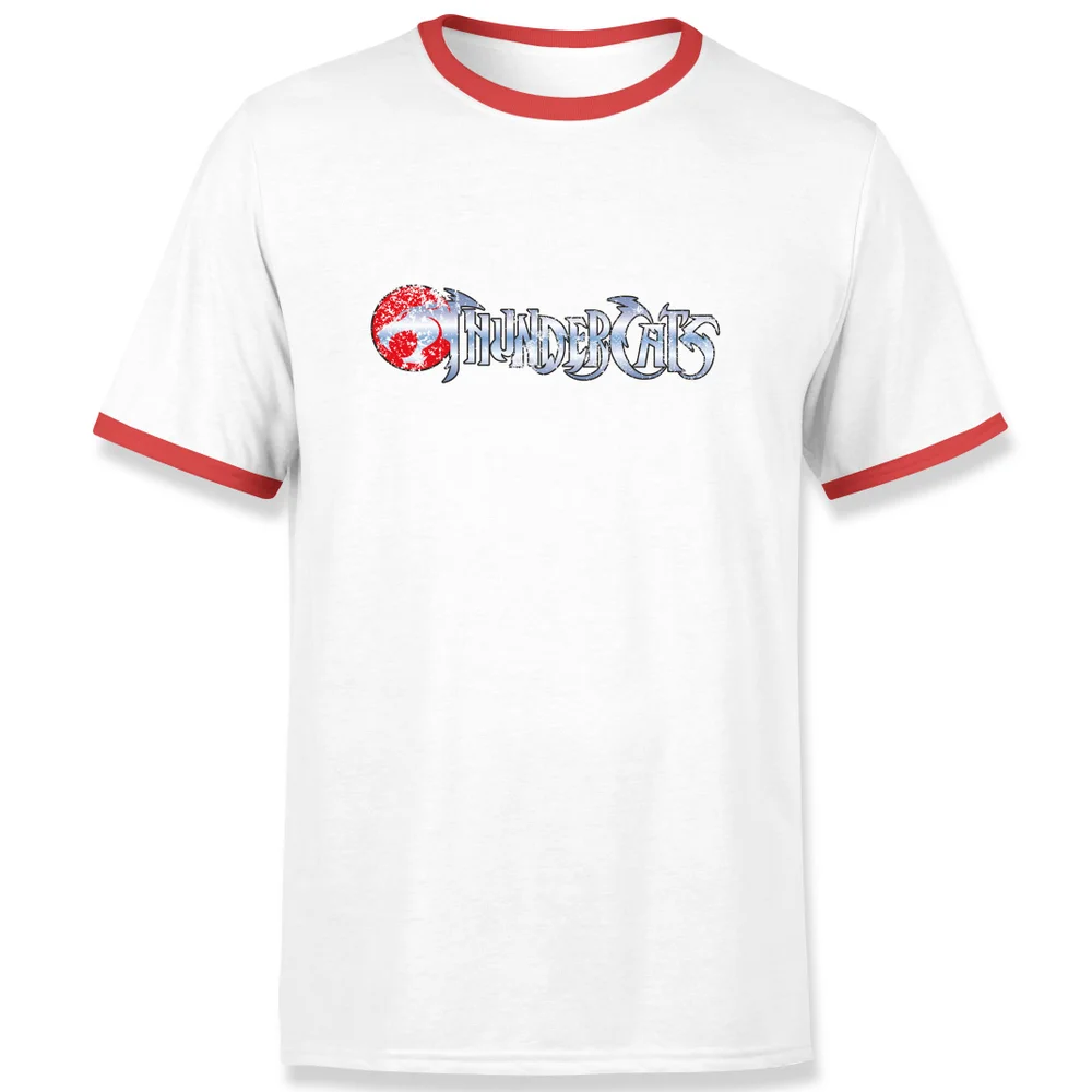 Thundercats Logo Ringer T-Shirt - White/Red - S - White/Red Afbeelding 1