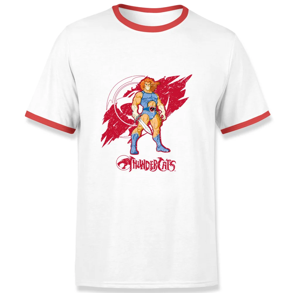 Thundercats Lion-O Red Ringer T-Shirt - White/Red - S - White/Red Afbeelding 1