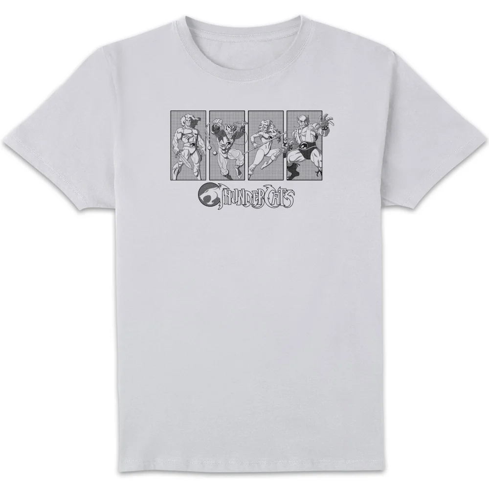 Thundercats Character Panels Unisex T-Shirt - White - S Afbeelding 1