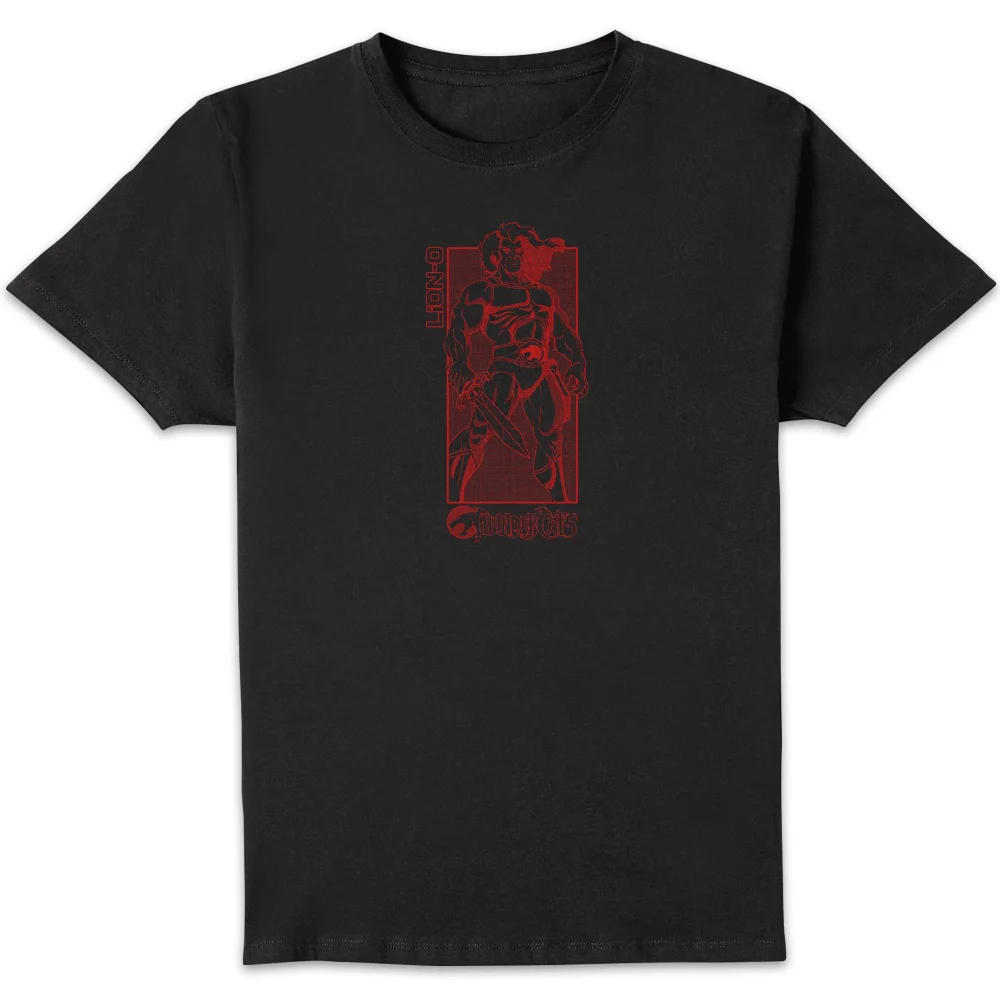 Thundercats Lion-O Red Unisex T-Shirt - Black - S Afbeelding 1
