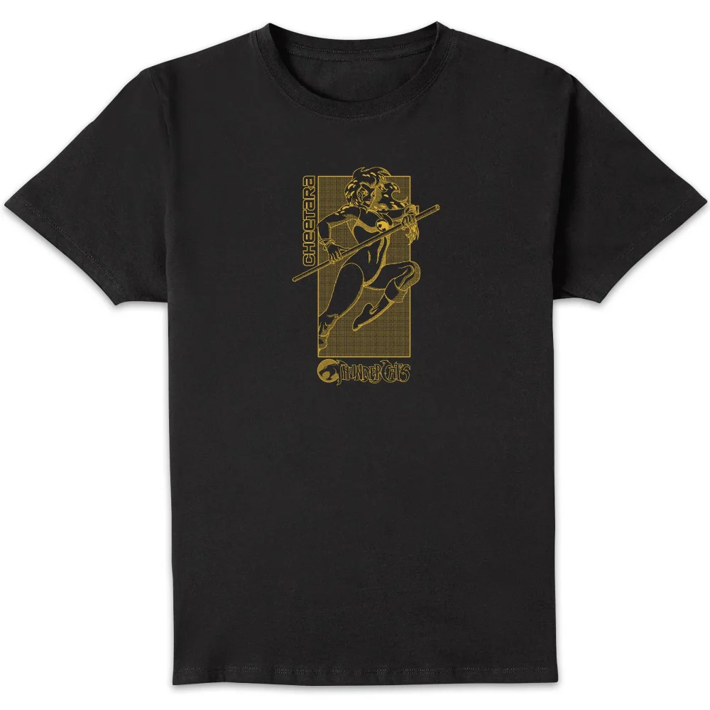 Thundercats Cheetara Yellow Unisex T-Shirt - Black - S Afbeelding 1