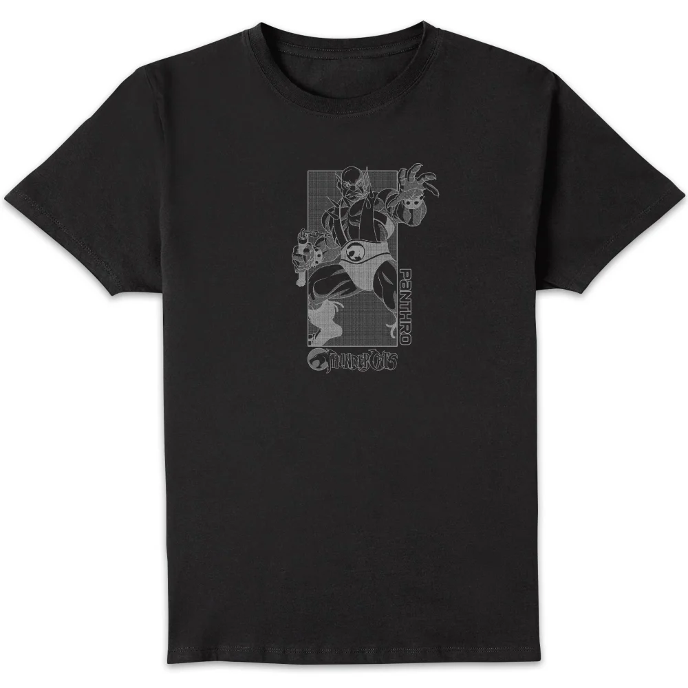 Thundercats Panthro Grey Unisex T-Shirt - Black - S Afbeelding 1