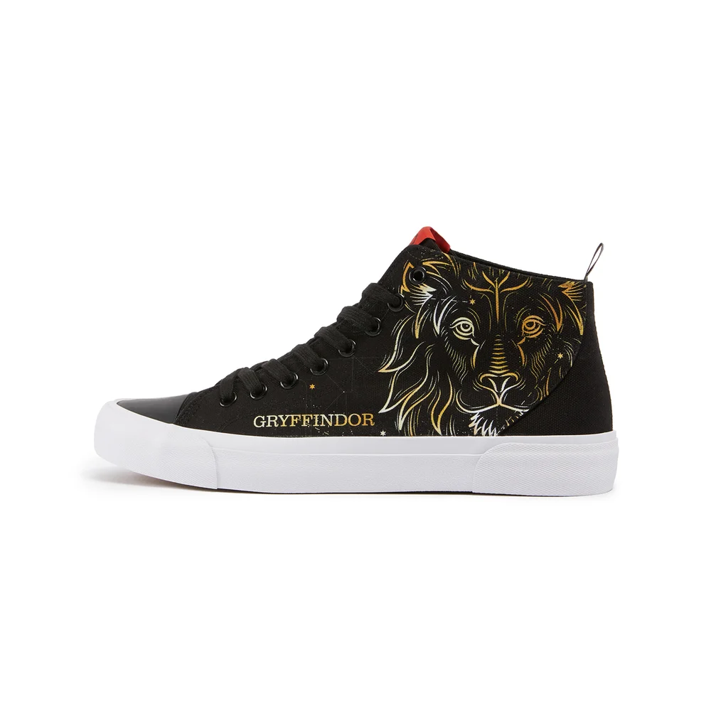 Akedo x Harry Potter Houses Gryffindor High Top - Black - UK 3 / EU 35.5 / US Men's 3.5 / Women's 5 Afbeelding 1
