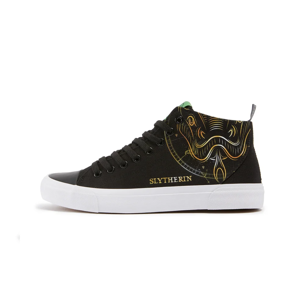 Akedo x Harry Potter Houses Slytherin High Top - Black - UK 3 / EU 35.5 / US Men's 3.5 / Women's 5 Afbeelding 1