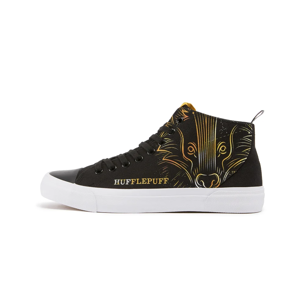 Akedo x Harry Potter Houses Hufflepuff High Top - Black - UK 3 / EU 35.5 / US Men's 3.5 / Women's 5 Afbeelding 1