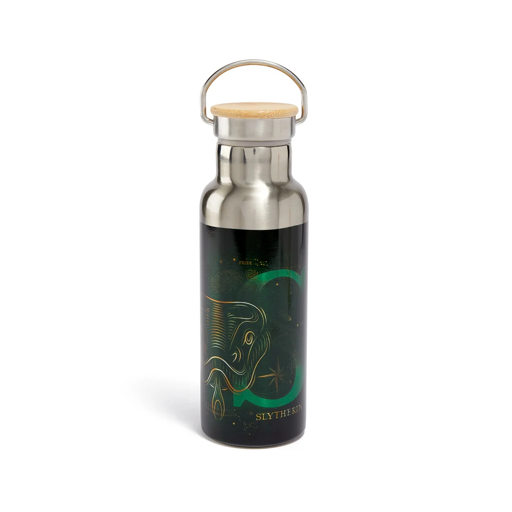 Akedo x Harry Potter Houses Slytherin Water Bottle Afbeelding 1