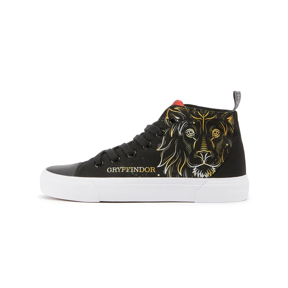 Akedo x Harry Potter Houses Gryffindor Kids' High Top - Black - UK Kids 10 / EU28 Afbeelding 1