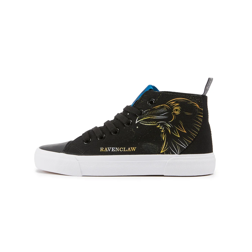 Akedo x Harry Potter Houses Ravenclaw Kids' High Top - Black - UK Kids 10 / EU28 Afbeelding 1