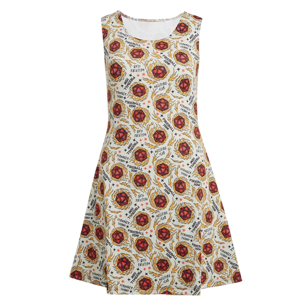 Supasuta x Stranger Things Fireball Him Skater Dress - XS Afbeelding 1