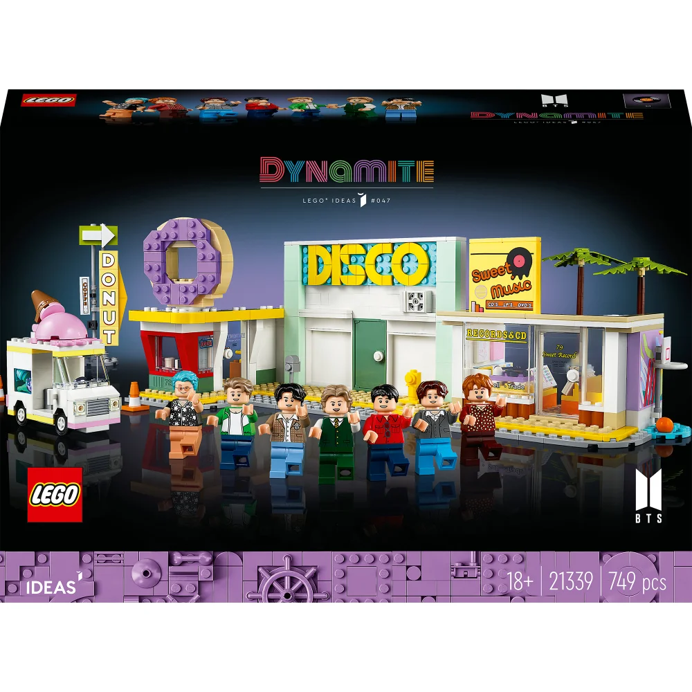 LEGO Ideas: BTS Dynamite Music Video Building Set (21339) Afbeelding 1