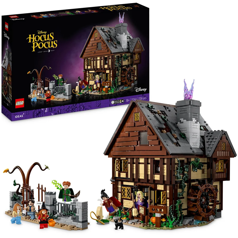 LEGO Ideas Disney Hocus Pocus: The Sanderson Sisters' Cottage 21341 Afbeelding 1