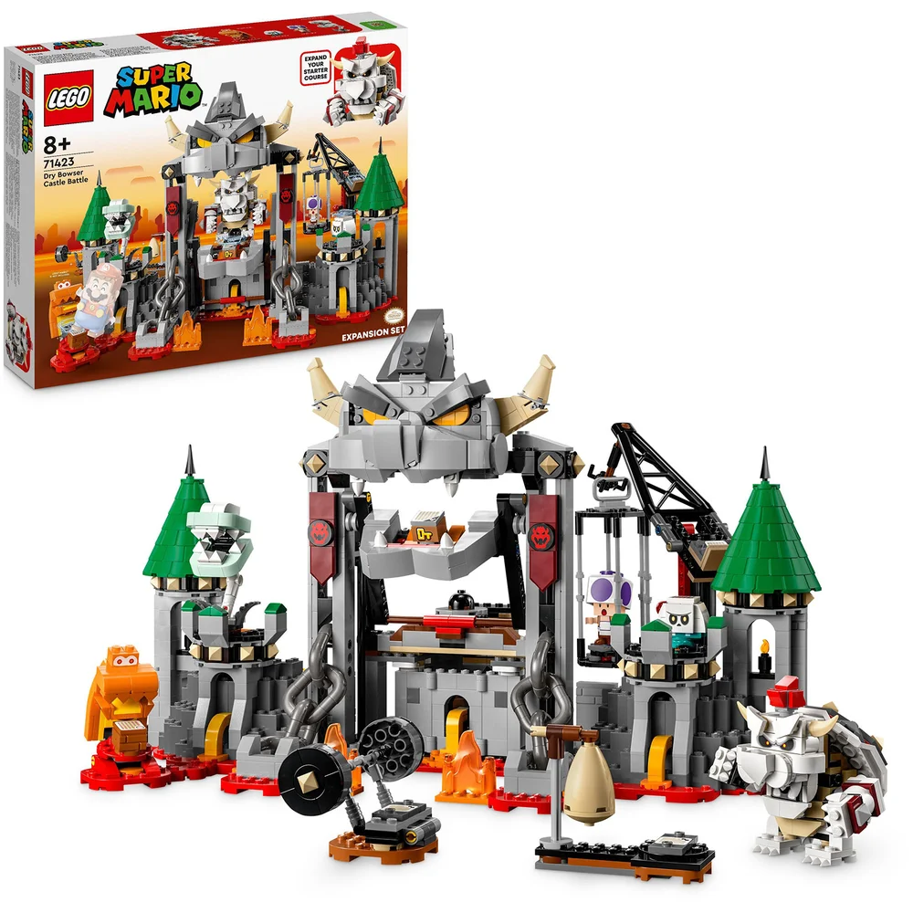 LEGO Super Mario Dry Bowser Castle Battle Expansion Set 71423 Afbeelding 1
