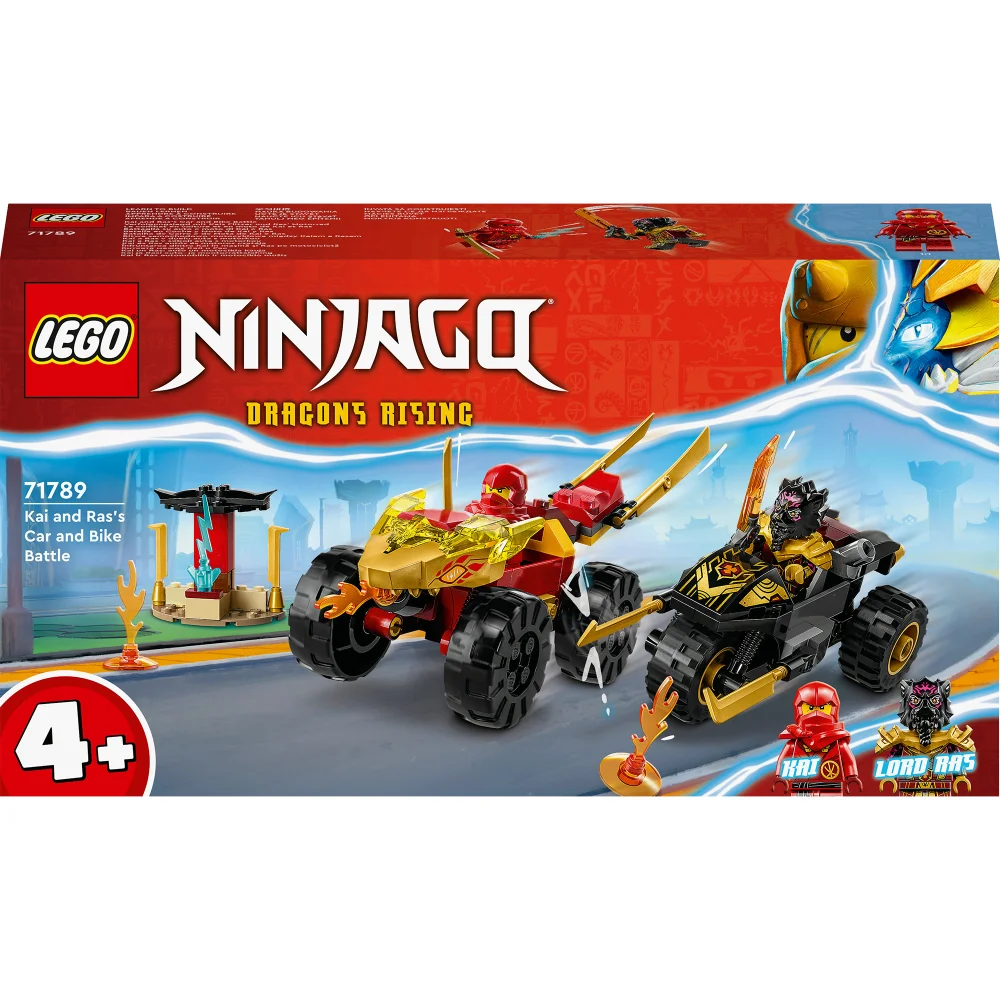 LEGO NINJAGO: Kai and Ras's Car and Bike Battle Toys (71789) Afbeelding 1