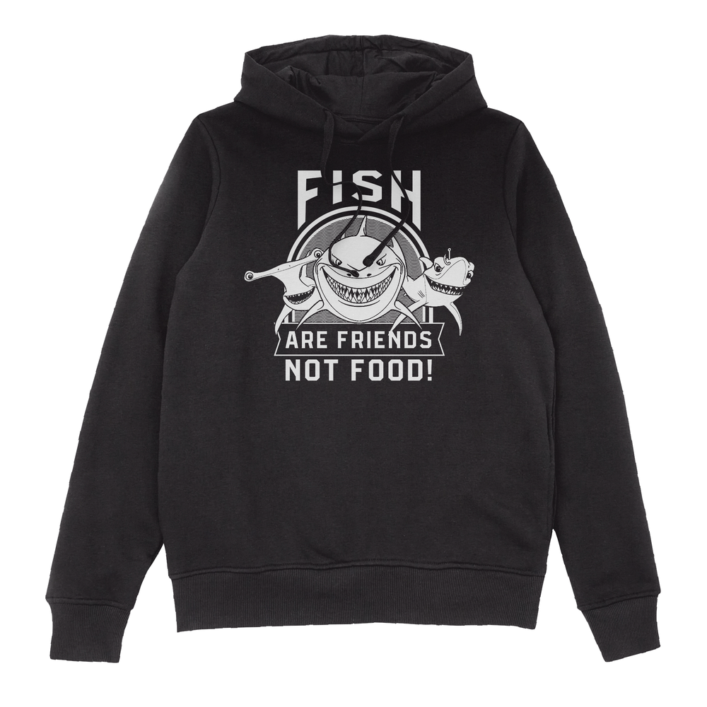Finding Nemo Fish Are Friends Not Food Kids' Hoodie - Black - 98/104 (3-4 jaar) - Zwart Afbeelding 1