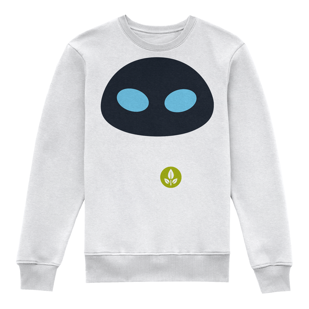 Wall.E Eve's Face Kids' Sweatshirt - White - 98/104 (3-4 jaar) - Wit Afbeelding 1