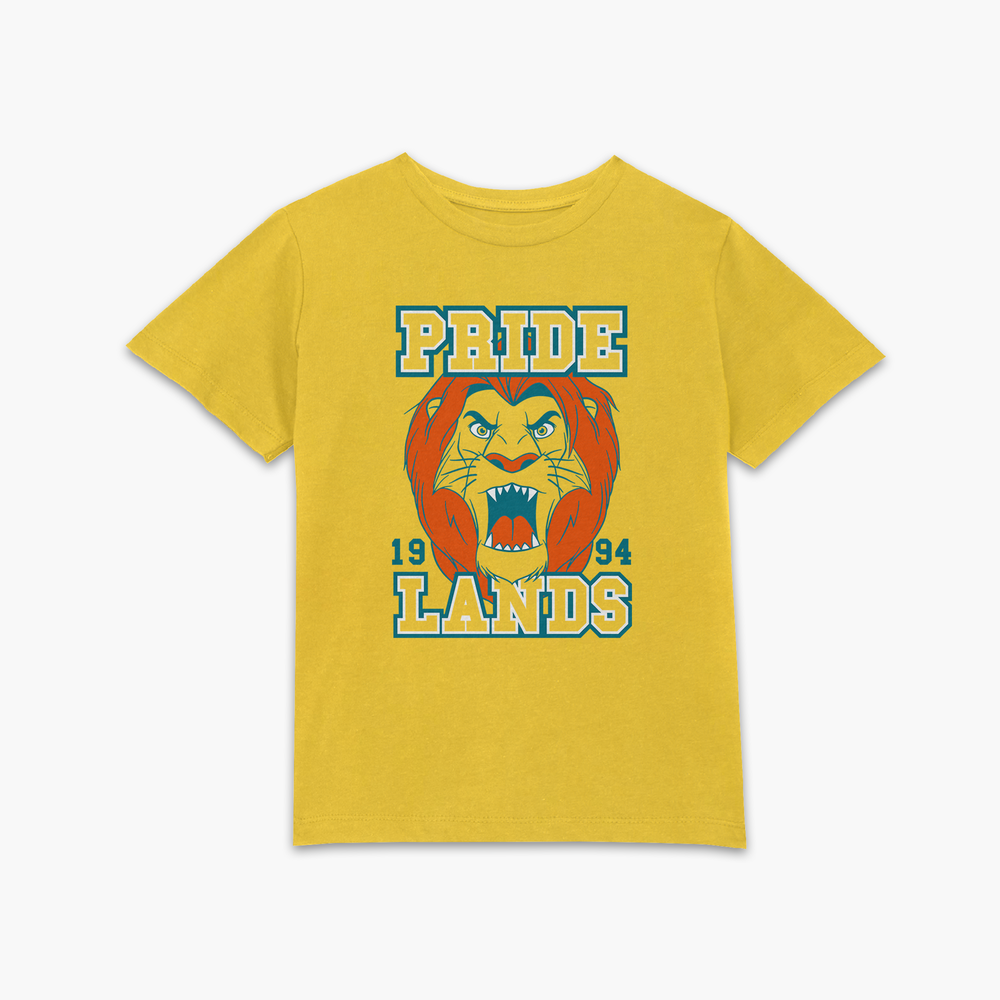 Lion King Simbas Pride Lands Kids' T-Shirt - Mustard - 98/104 (3-4 jaar) - Mustard Afbeelding 1