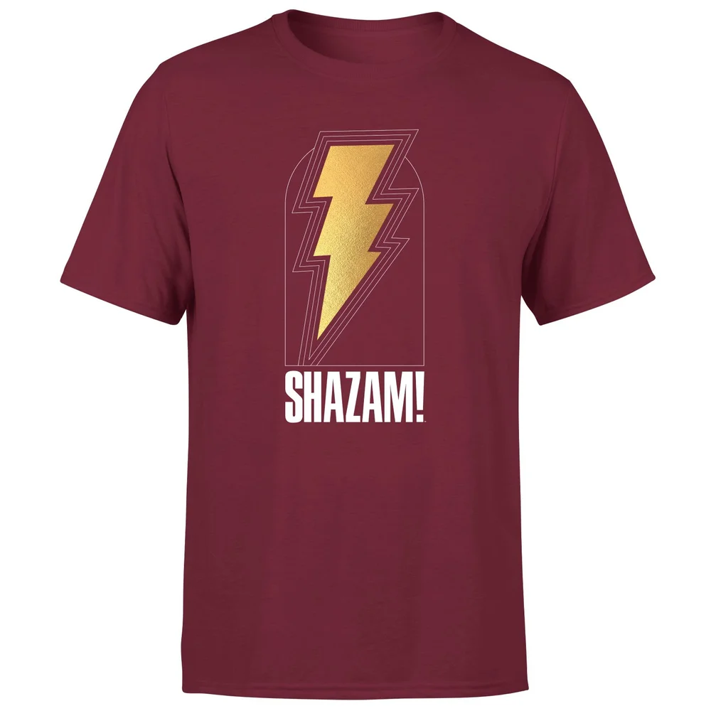 Shazam! Fury of the Gods Bolt Unisex T-Shirt - Burgundy - M Afbeelding 1