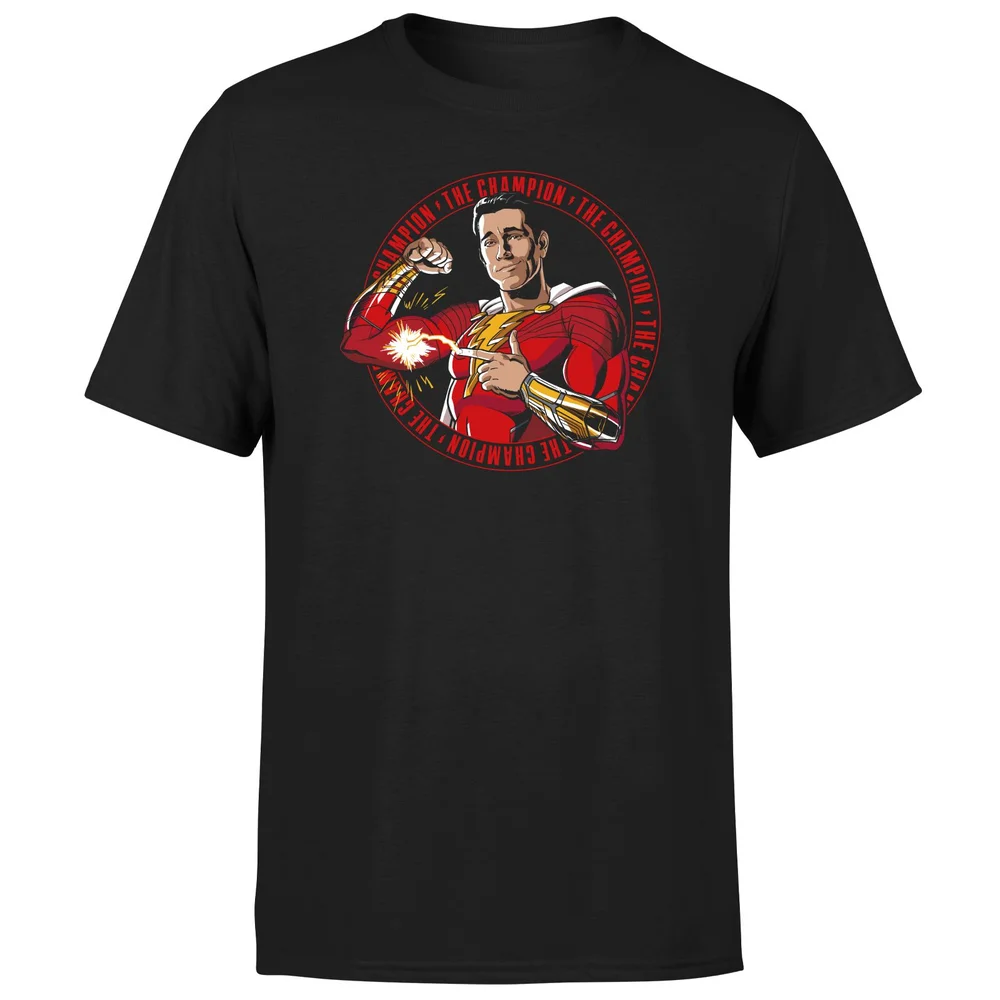 Shazam! Fury of the Gods The Champion Composition Unisex T-Shirt - Black - S Afbeelding 1