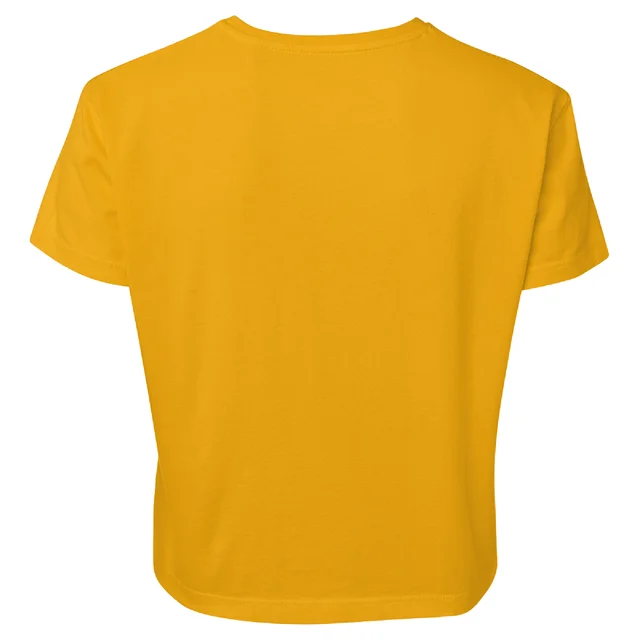 The Simpsons Yo! Bart Women's Cropped T-Shirt - Mustard