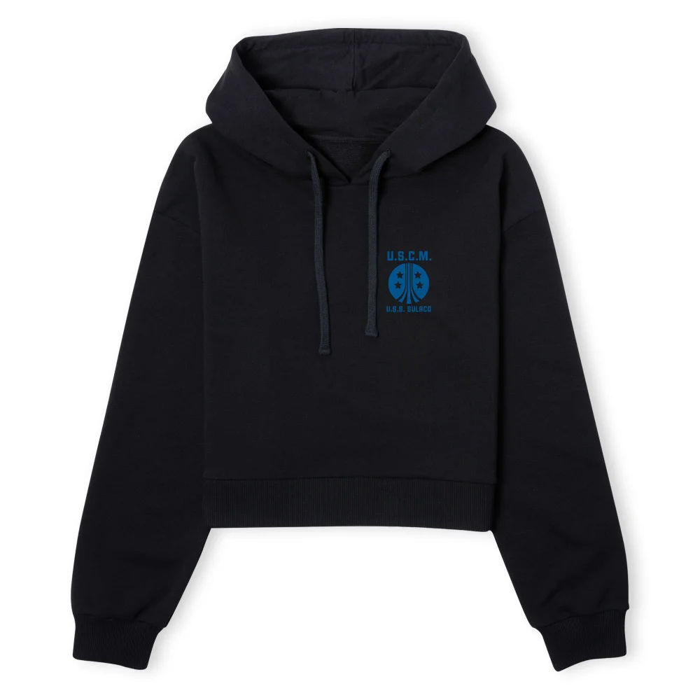 Alien USS Sulaco Women's Cropped Hoodie - Black - XS - Zwart Afbeelding 1