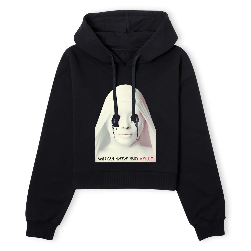 American Horror Story Asylum Women's Cropped Hoodie - Black - XS - Zwart Afbeelding 1