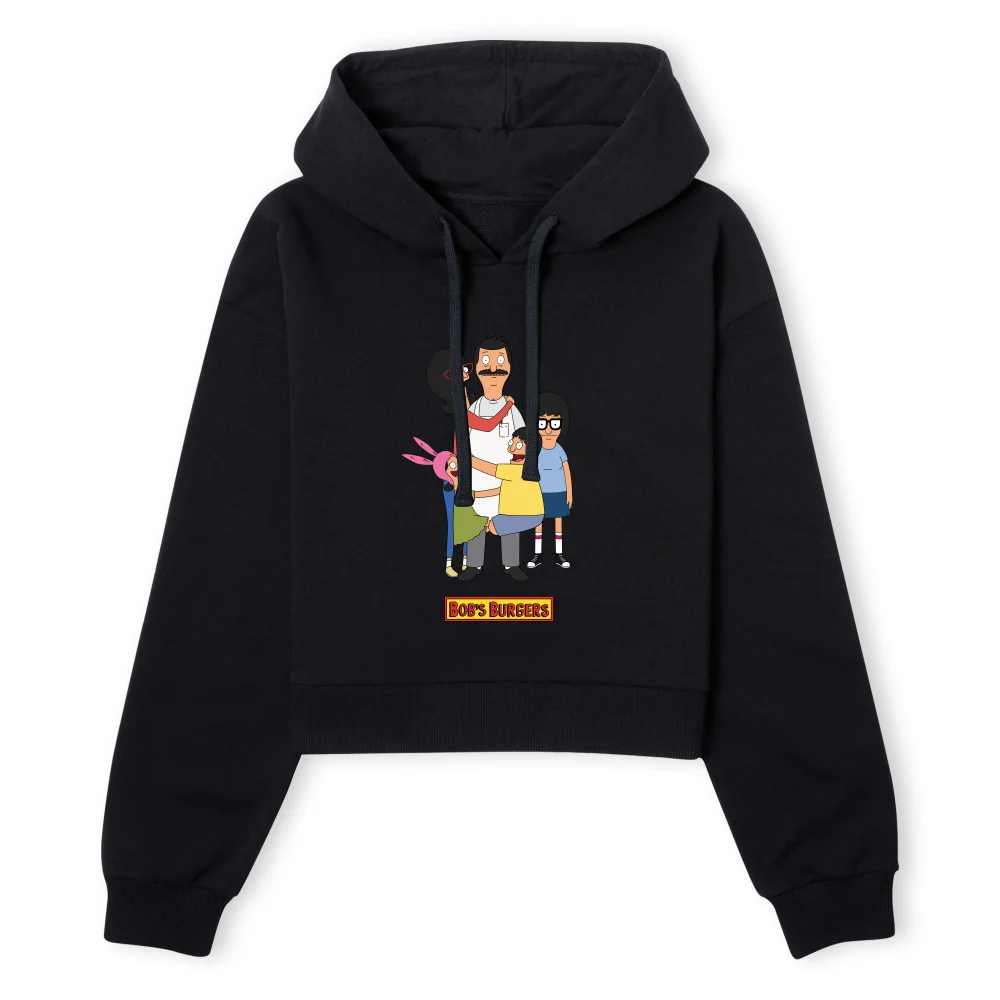 Bob's Burgers Family Women's Cropped Hoodie - Black - XS - Zwart Afbeelding 1
