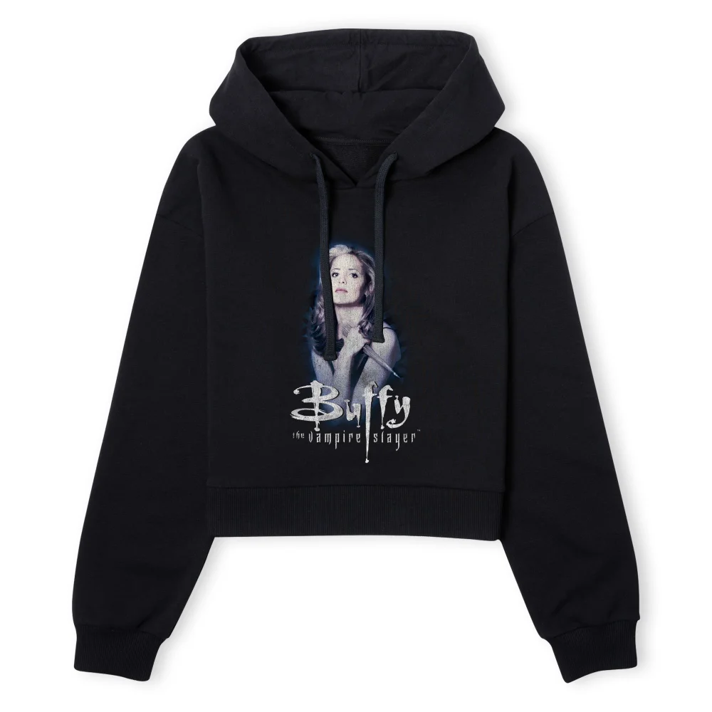 Buffy The Vampire Slayer Violet Portrait Women's Cropped Hoodie - Black - XS - Zwart Afbeelding 1