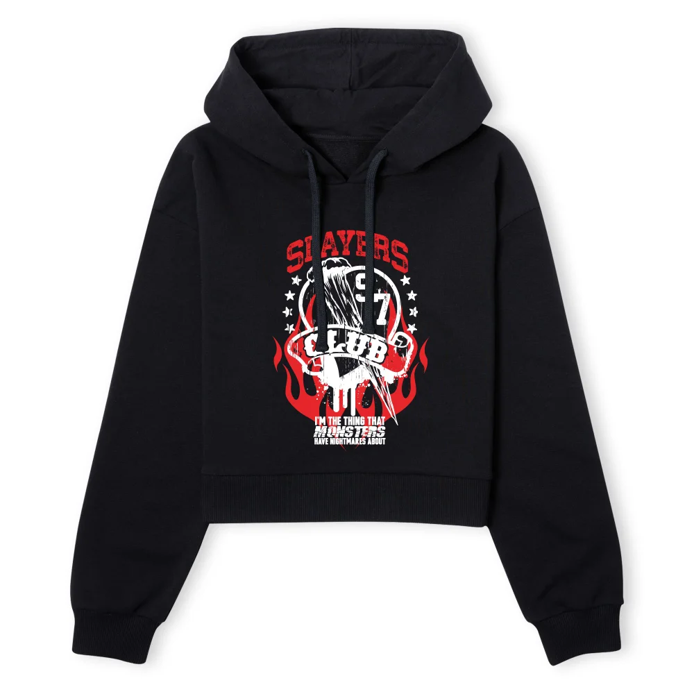 Buffy The Vampire Slayer Slayers Club 97 Women's Cropped Hoodie - Black - XS - Zwart Afbeelding 1