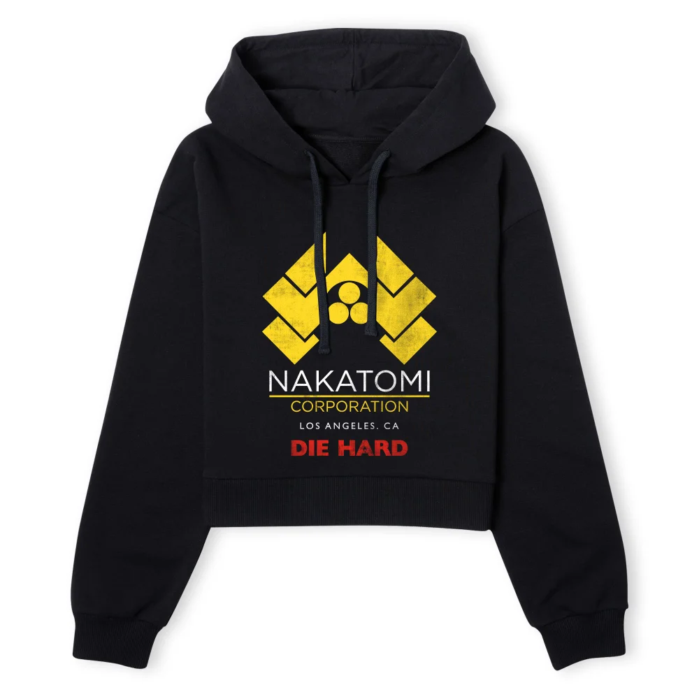 Die Hard Nakatomi Corp Women's Cropped Hoodie - Black - XS - Zwart Afbeelding 1