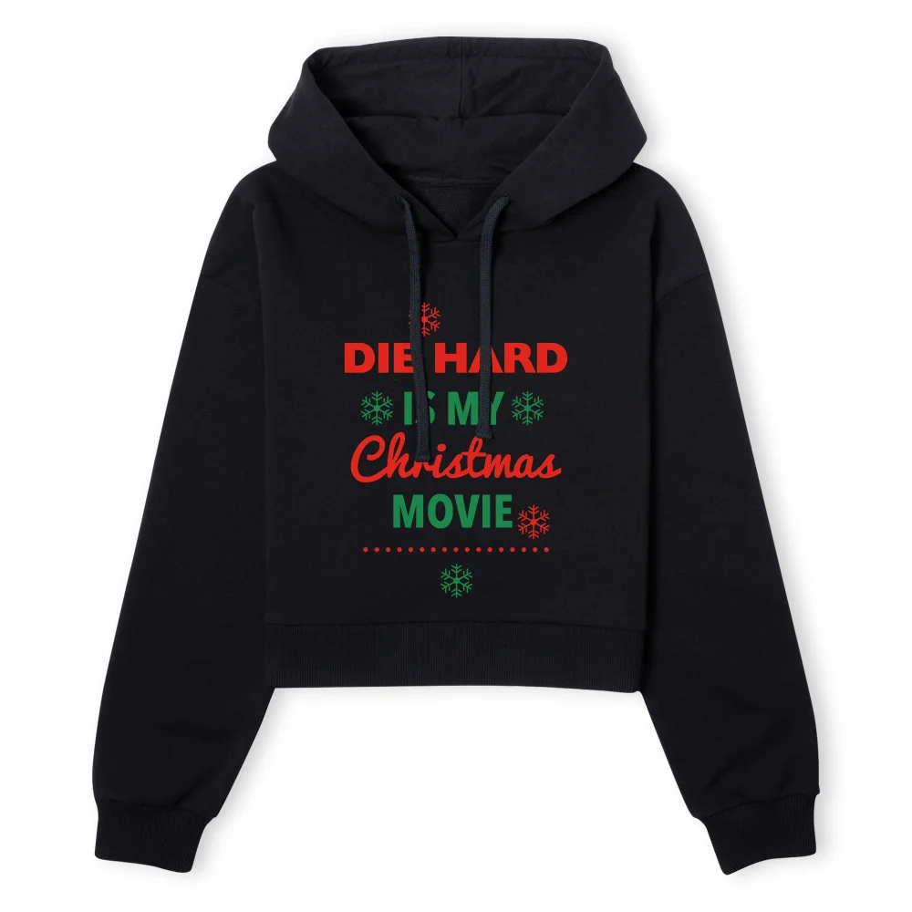 Die Hard Christmas Movie Women's Cropped Hoodie - Black - XS - Zwart Afbeelding 1