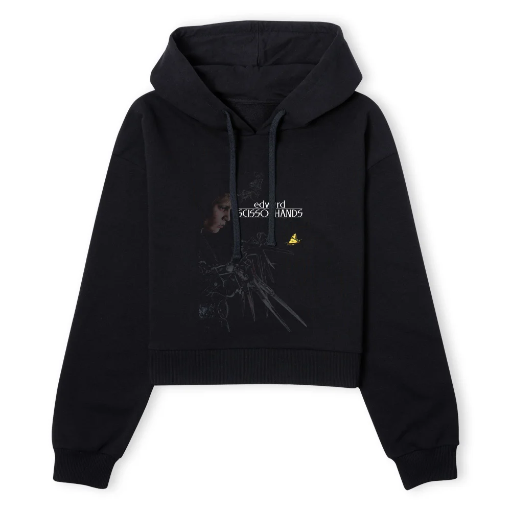Edward Scissorhands Poster Women's Cropped Hoodie - Black - XS - Zwart Afbeelding 1