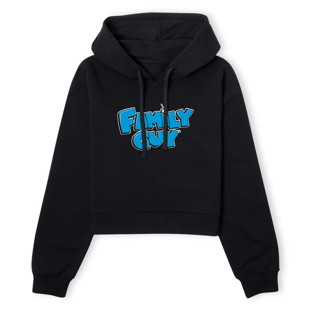 Family Guy Logo Women's Cropped Hoodie - Black - XS - Zwart Afbeelding 1