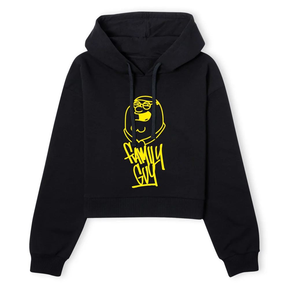 Family Guy Yellow Pete Women's Cropped Hoodie - Black - XS - Zwart Afbeelding 1