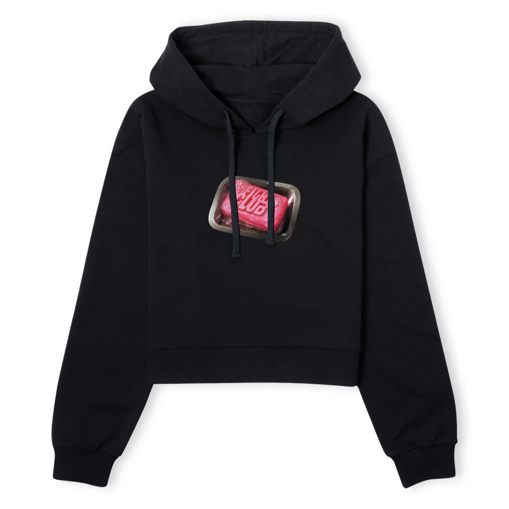 Fight Club Soap Dish Women's Cropped Hoodie - Black - XS - Zwart Afbeelding 1