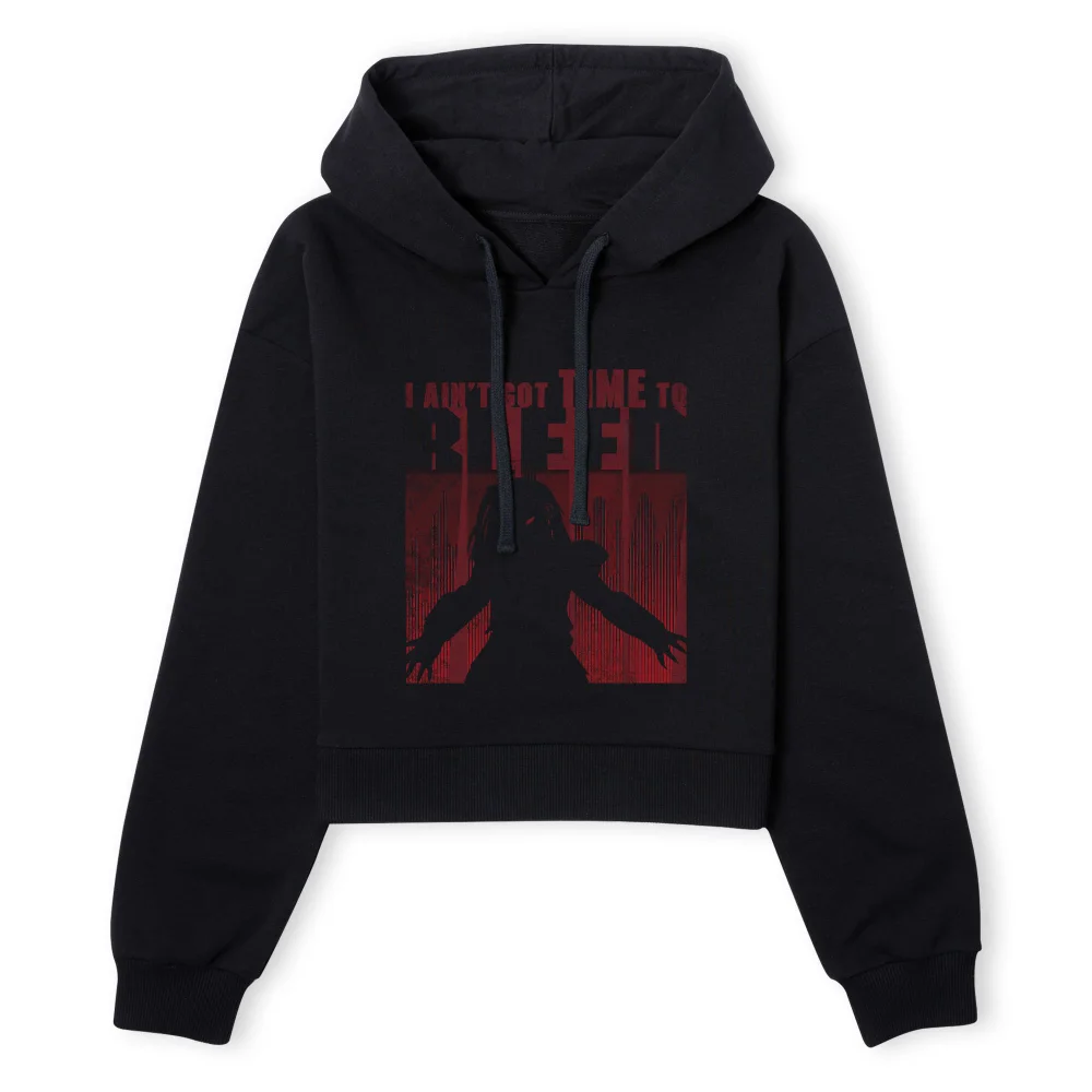 Predator Time To Bleed Women's Cropped Hoodie - Black - XS - Zwart Afbeelding 1