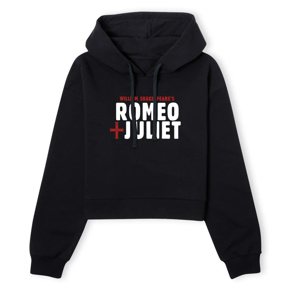 Romeo and Juliet Logo Women's Cropped Hoodie - Black - XS - Zwart Afbeelding 1