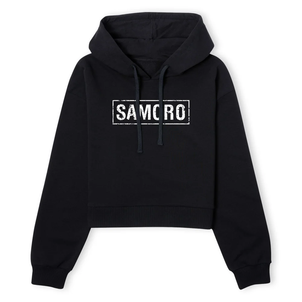 Sons of Anarchy SAMCRO Box Women's Cropped Hoodie - Black - XS - Zwart Afbeelding 1
