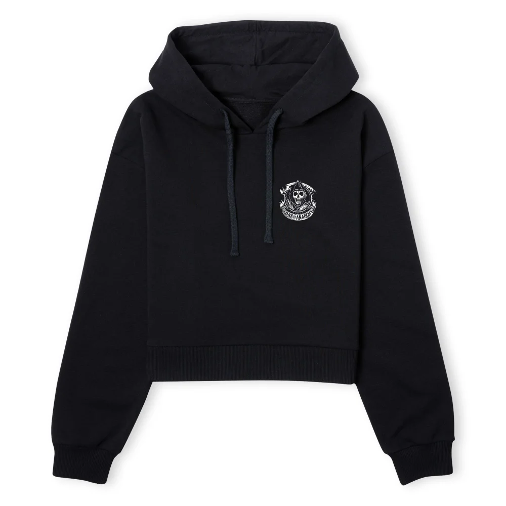 Sons of Anarchy White Label Women's Cropped Hoodie - Black - XS - Zwart Afbeelding 1