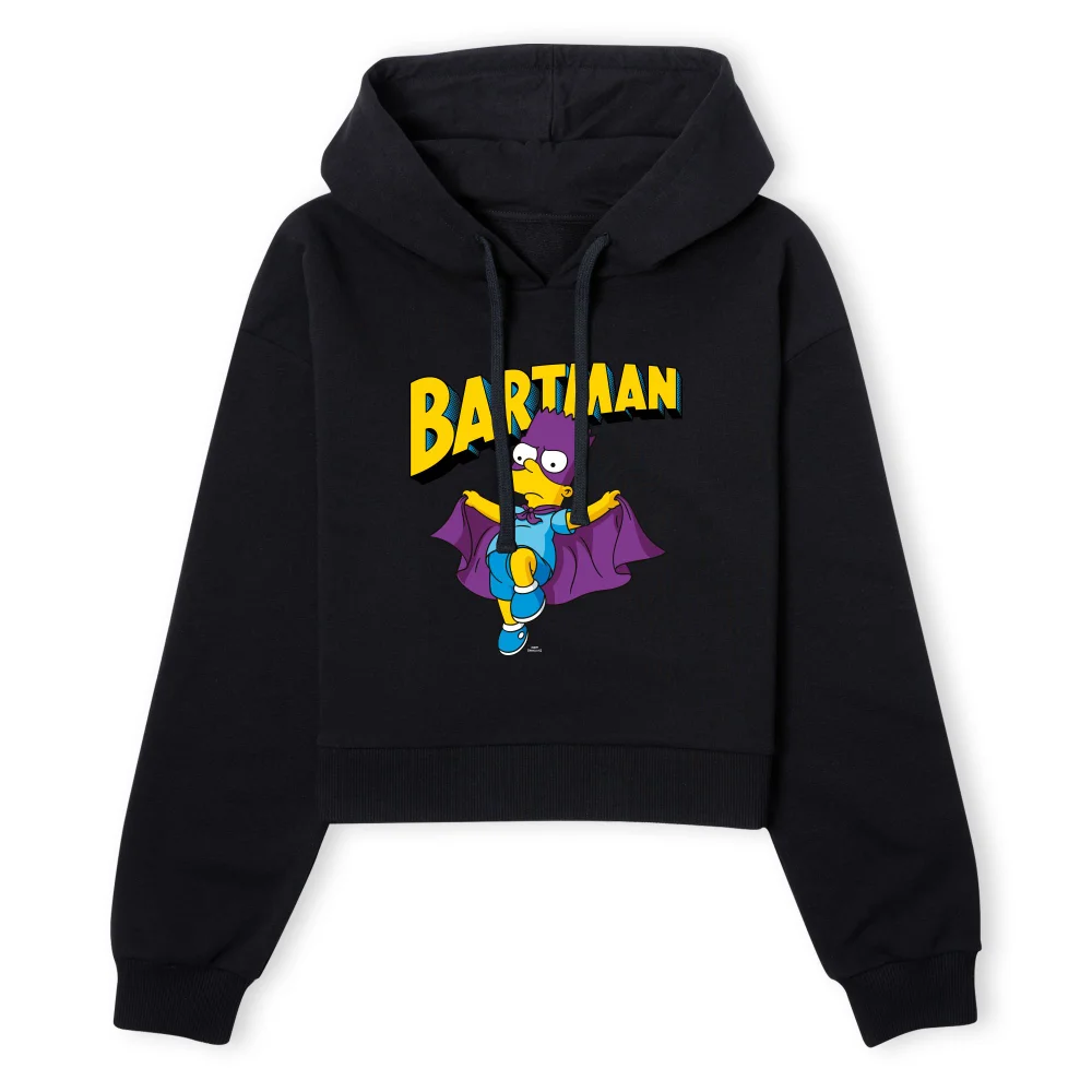 The Simpsons Bartman Women's Cropped Hoodie - Black - XS - Zwart Afbeelding 1