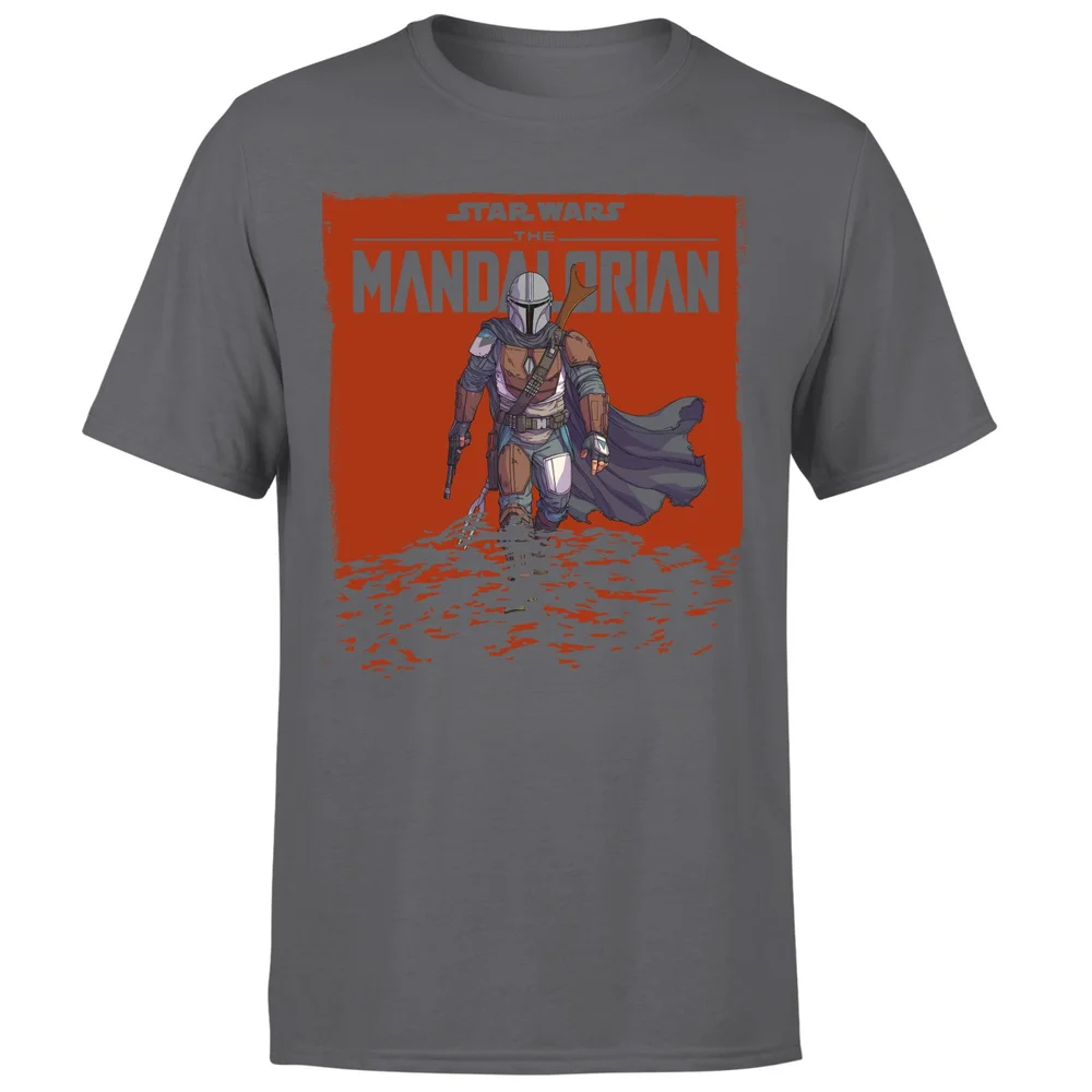 Star Wars The Mandalorian Storm Men's T-Shirt - Charcoal - S Afbeelding 1