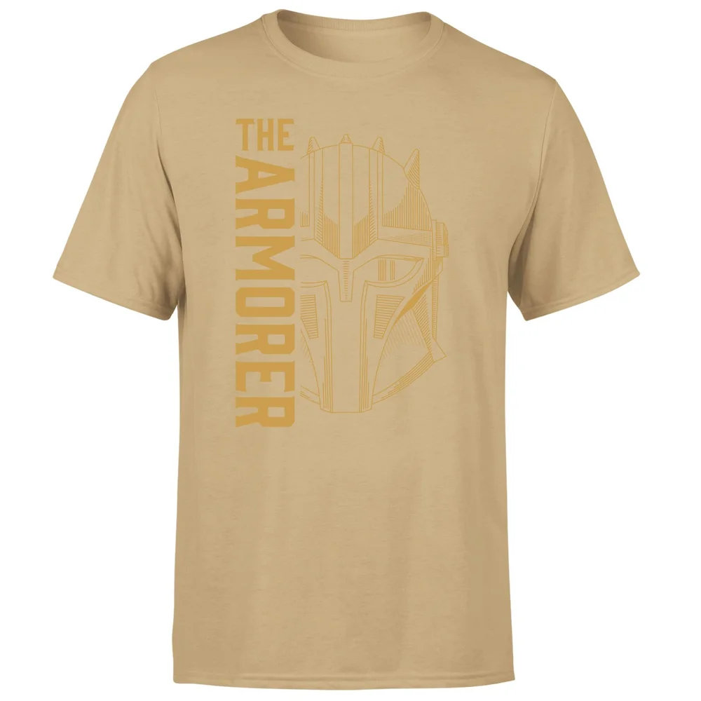 Star Wars The Mandalorian The Armorer Men's T-Shirt - Tan - S Afbeelding 1