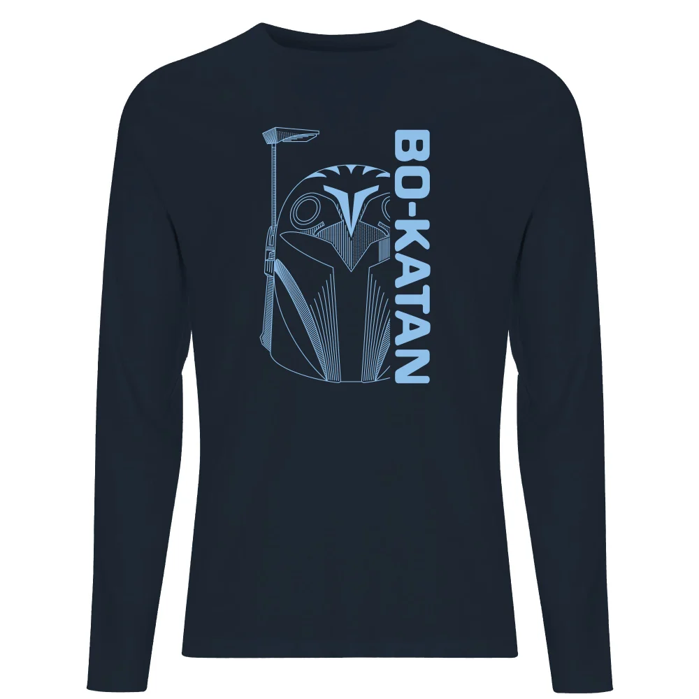 Star Wars The Mandalorian Bo-Katan Men's Long Sleeve T-Shirt - Navy - S Afbeelding 1