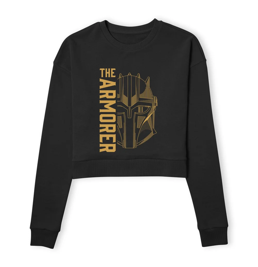 Star Wars The Mandalorian The Armorer Women's Cropped Sweatshirt - Black - XS Afbeelding 1